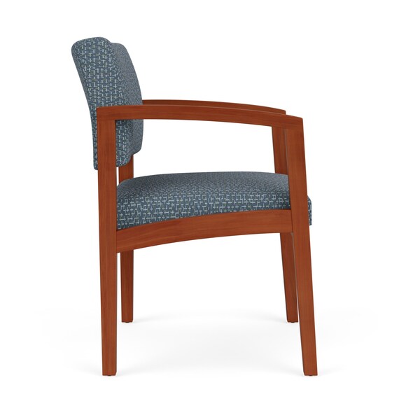 Lenox Wood Guest Chair Wood Frame, Cherry, RF Serene Upholstery